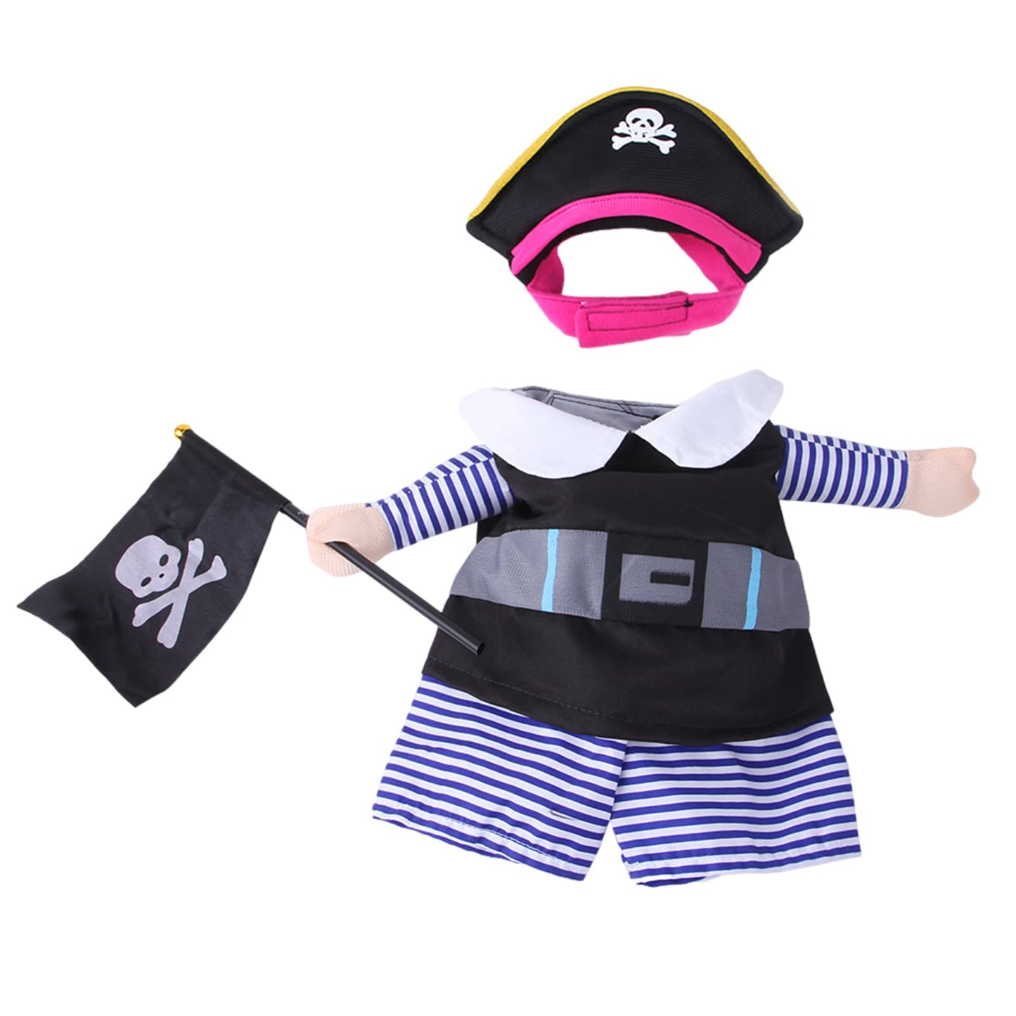 Pirate Costume for Cats and Dogs 2 Pack