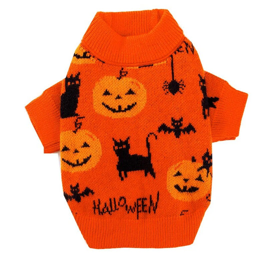 Halloween Sweater for Dogs and Cats Pet Costume Knit Pullover