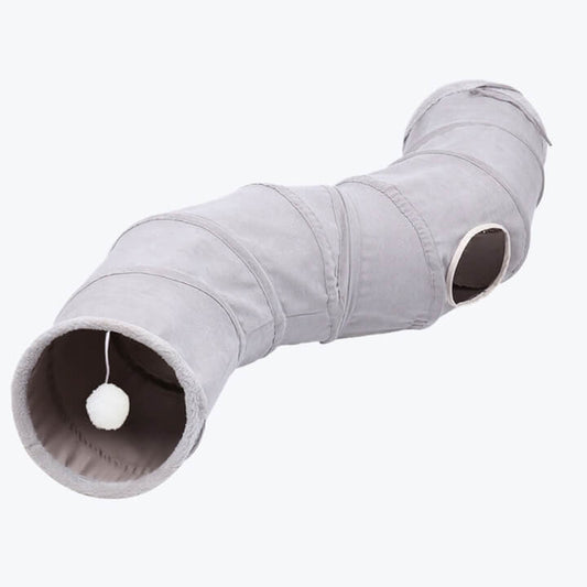 Large Cat Tunnel Toy with Interactive Play Features